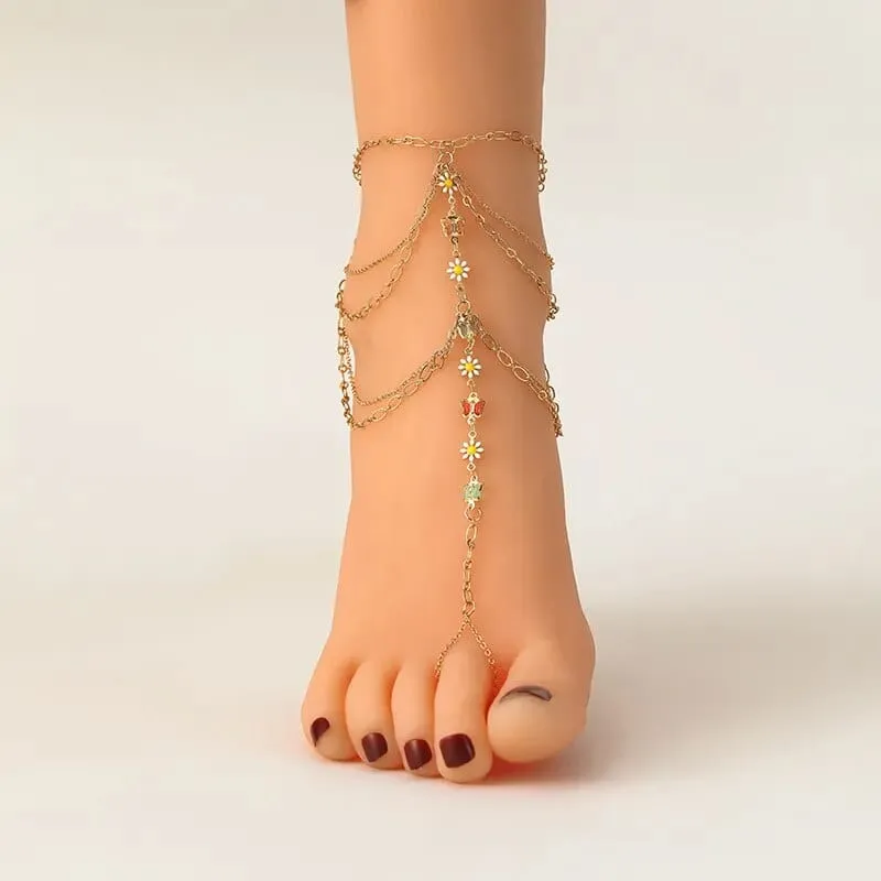Skye Multi-Layer Anklet