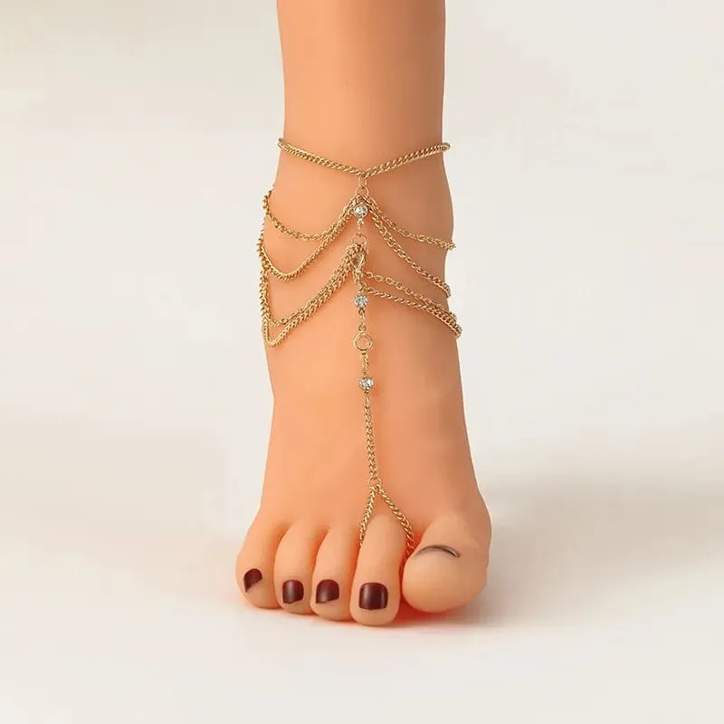 Skye Multi-Layer Anklet