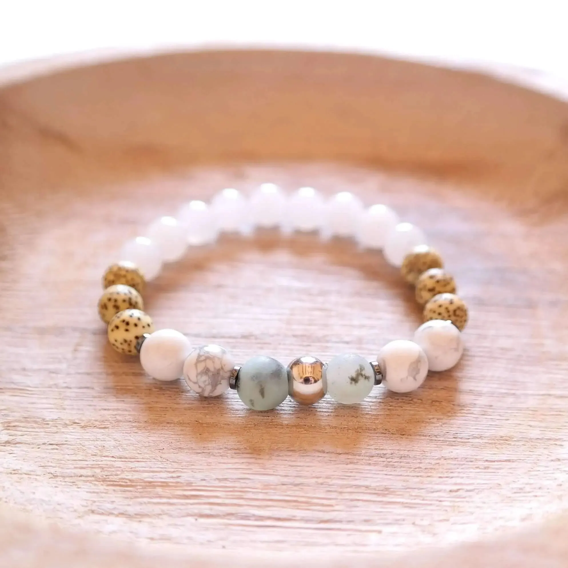 Snow Quartz Bracelet - "Calming Clarity" Energy Bracelet