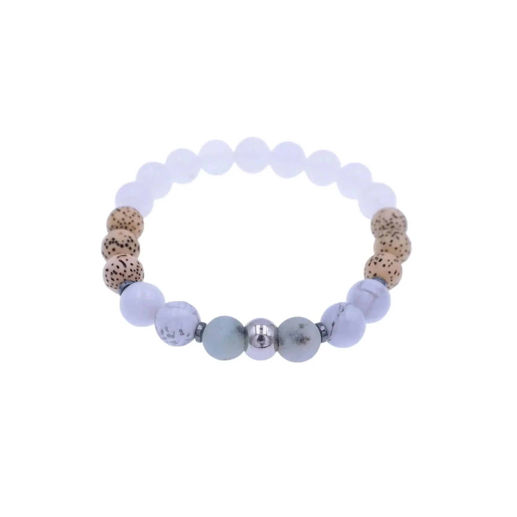 Snow Quartz Bracelet - "Calming Clarity" Energy Bracelet