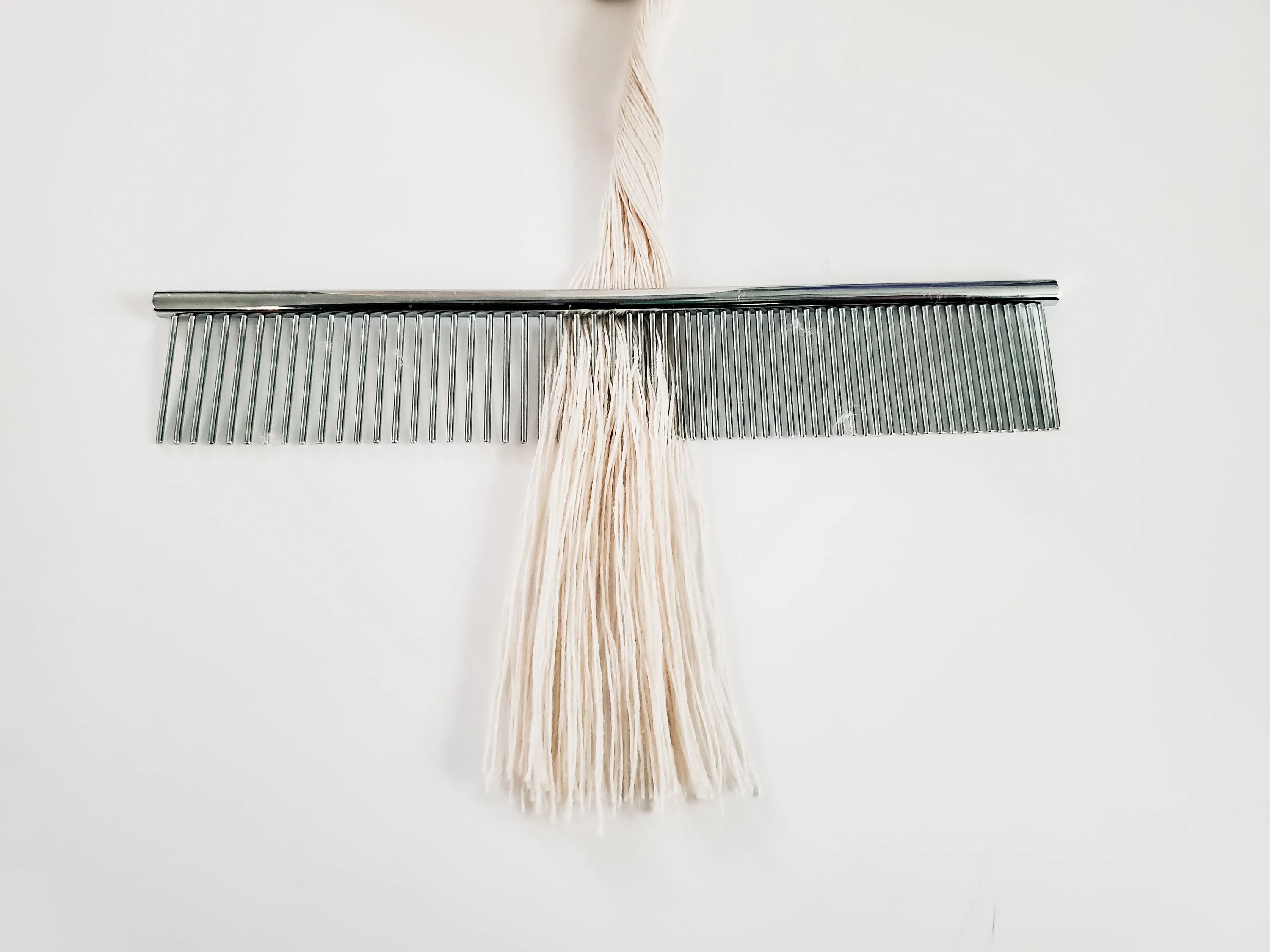 Stainless steel macrame combs. Duel sided fringe and tassels comb.