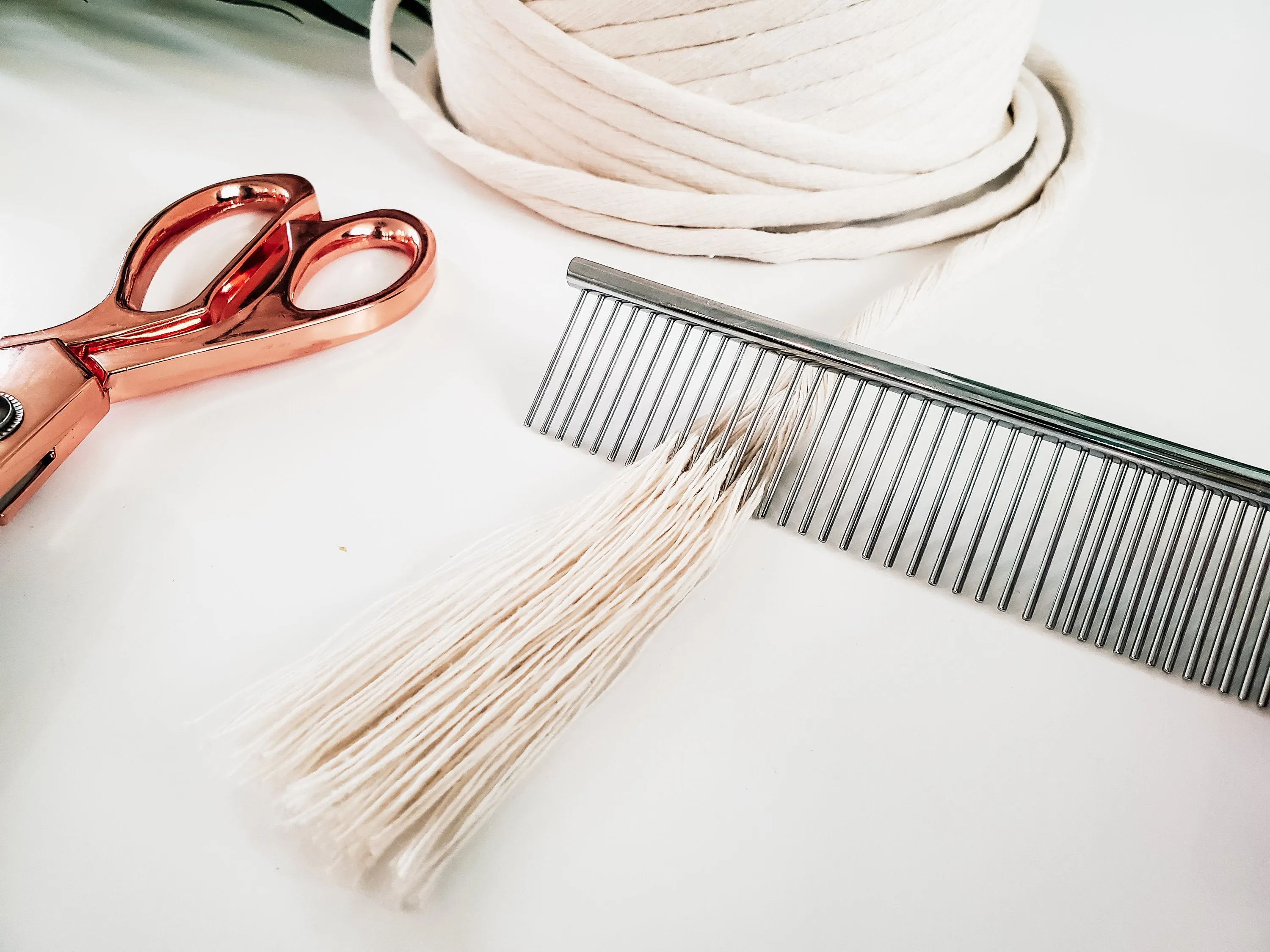 Stainless steel macrame combs. Duel sided fringe and tassels comb.