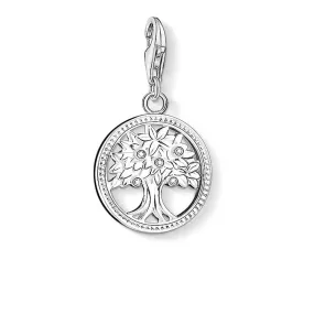 Sterling Silver Thomas Sabo Charm Club Tree of Life Zirconia