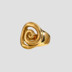 Swirl 18k Gold Ring