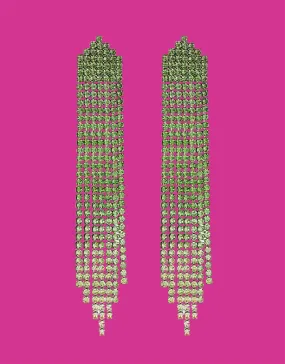 Triangle strass waterfall earrings I