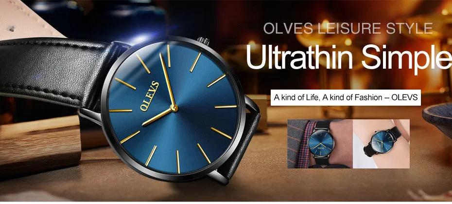 Ultra thin Men's & Womens Watches