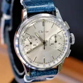 Vintage CLEBAR Chronograph Wristwatch Cal. Landeron 248 Swiss Made Wristwatch
