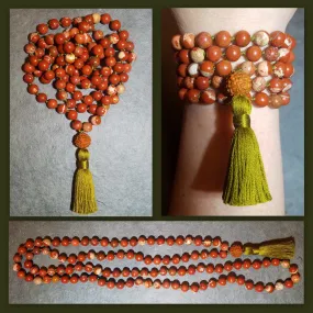Vitality Mala - Red Jasper
