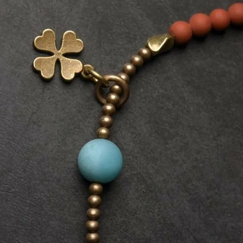 Wealth Promoting Natural Stone Beaded Bracelet