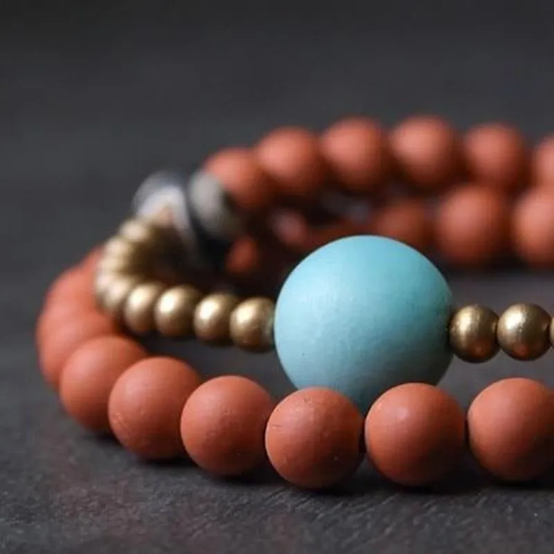 Wealth Promoting Natural Stone Beaded Bracelet