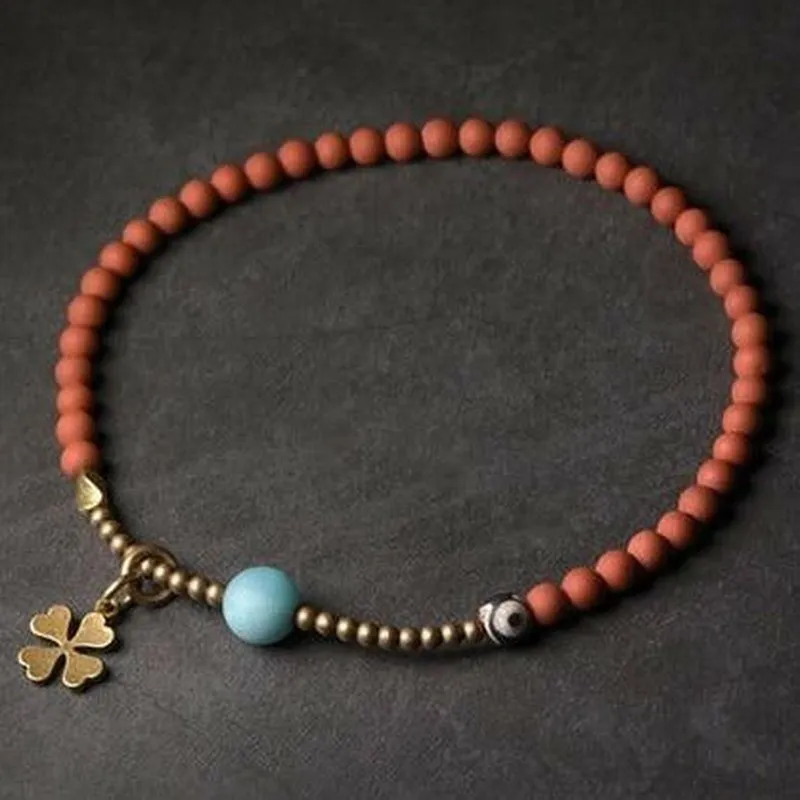 Wealth Promoting Natural Stone Beaded Bracelet