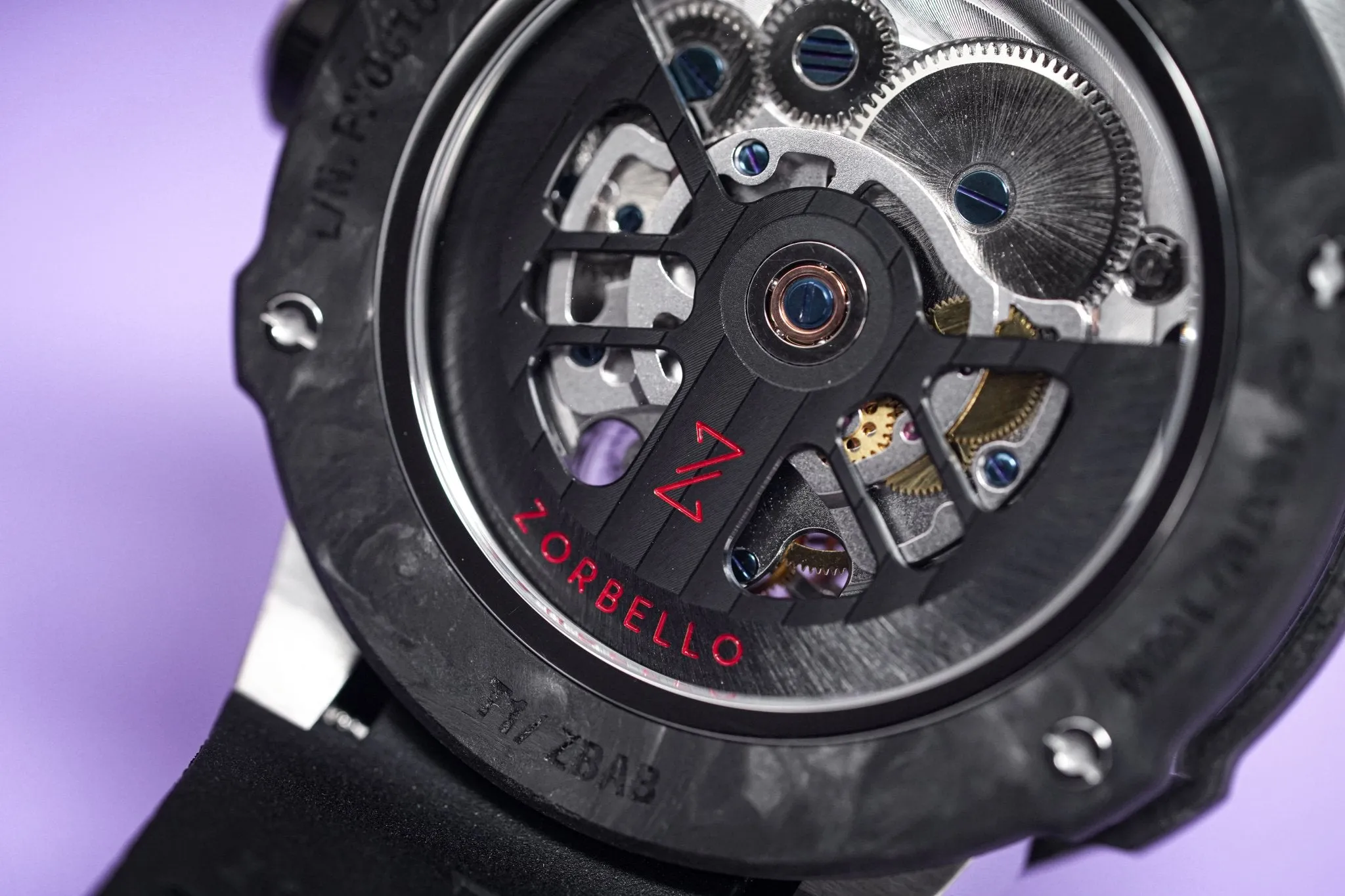 Zorbello Watch T1 Tourbillon Steel Super-Luminova® ZBAB001 *Free Watch Winder*